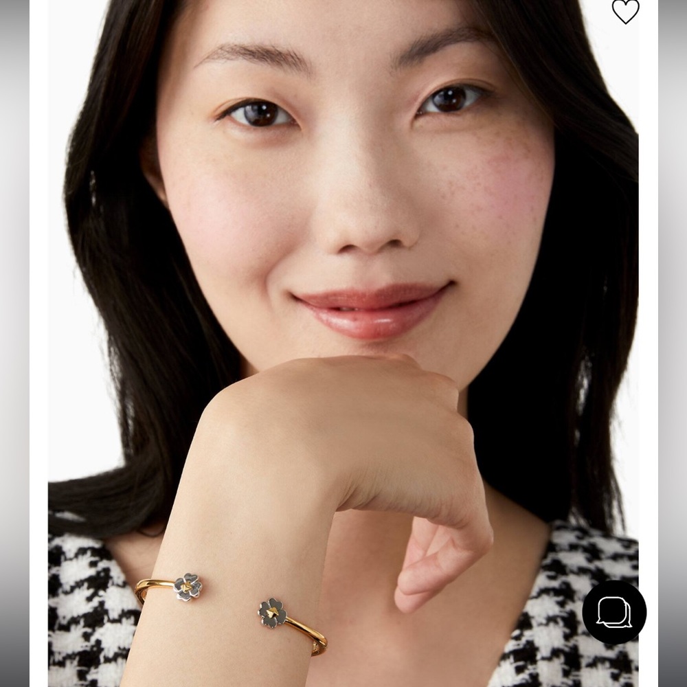 💛NEW🤍 Kate Spade spring flower, two-tone, bracelet.